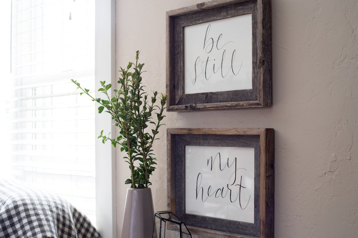 20X30 Natural Weathered Grey Picture Frame With Plexiglass Holder W2B