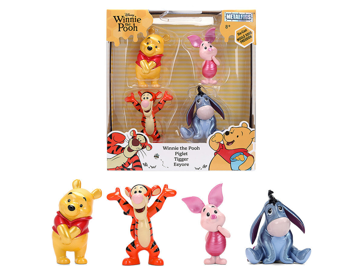 Set of 4 Diecast Figures "Winnie the Pooh" Franchise "Metalfigs" Series Diecast Models by Jada Jada