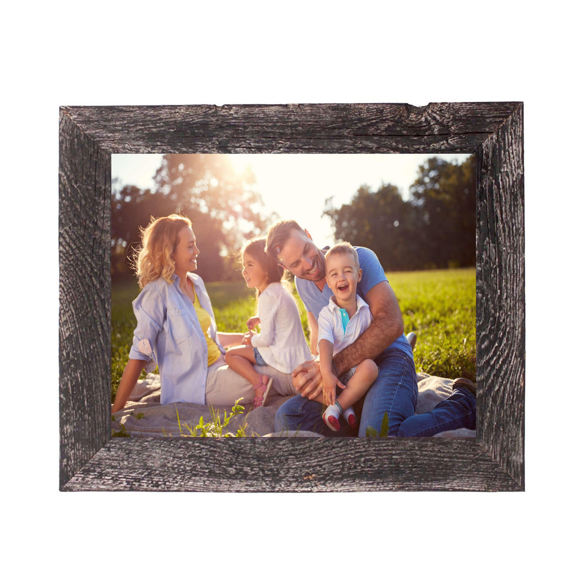 18X24 Rustic Smoky Black Picture Frame With Plexiglass Holder W2B