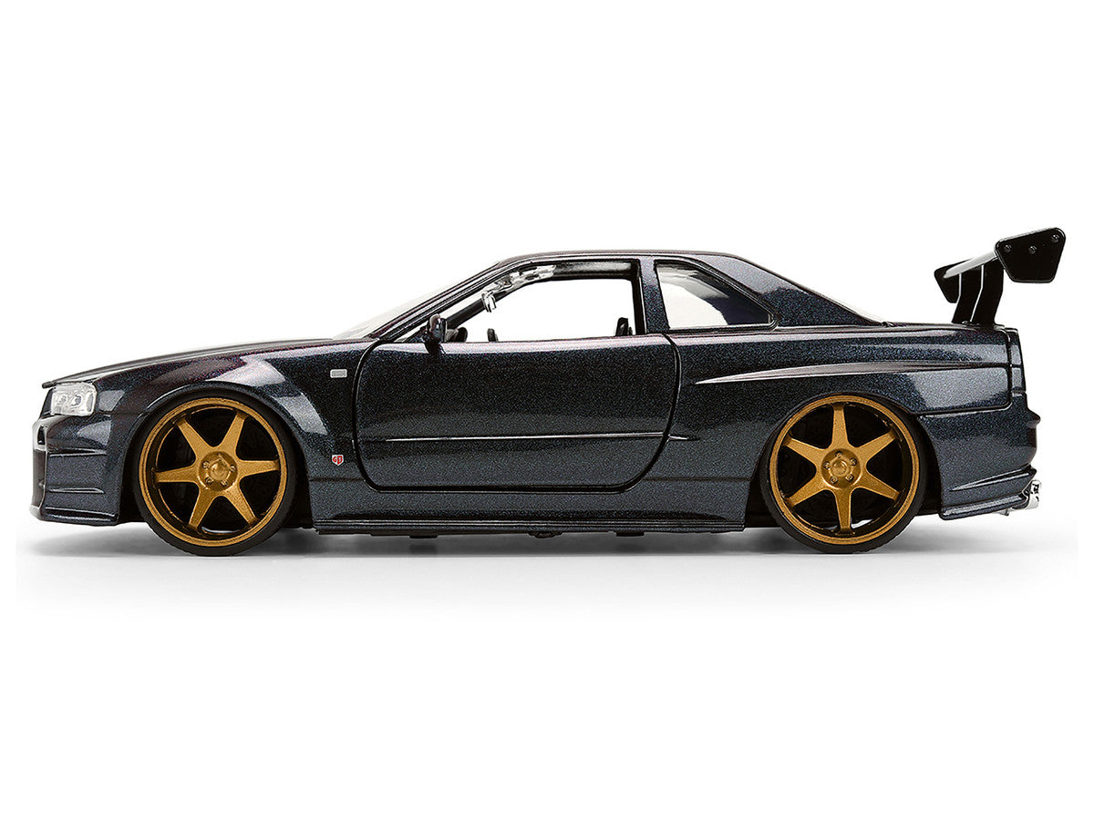 1999 Nissan Skyline GT-R (R34) RHD (Right Hand Drive) Magic Purple Metallic "JDM Tuners" Series 1/24 Diecast Car Model by Jada Jada