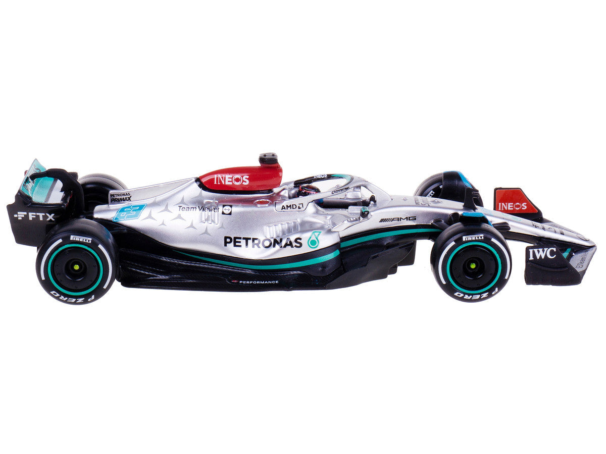 Mercedes-AMG F1 W13 E Performance #63 George Russell "F1 Formula One World Championship" (2022) with Display Case 1/43 Diecast Model Car by Bburago Bburago