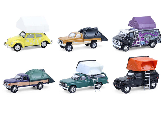 "The Great Outdoors" Series 4 Set of 6 pieces 1/64 Diecast Model Cars by Greenlight