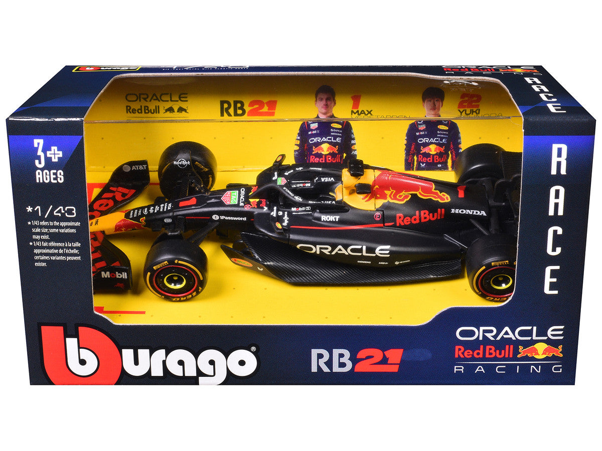 Red Bull Racing RB21 #1 Max Verstappen "Oracle" Formula One F1 World Championship (2025) "Race" Series 1/43 Diecast Model Car by Bburago Bburago