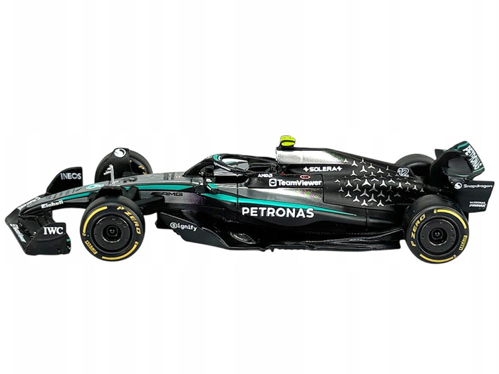 Mercedes-AMG F1 W16 E Performance #12 Kimi Antonelli "Petronas" Formula One F1 World Championship (2025) "Race" Series 1/43 Diecast Model Car by Bburago Bburago
