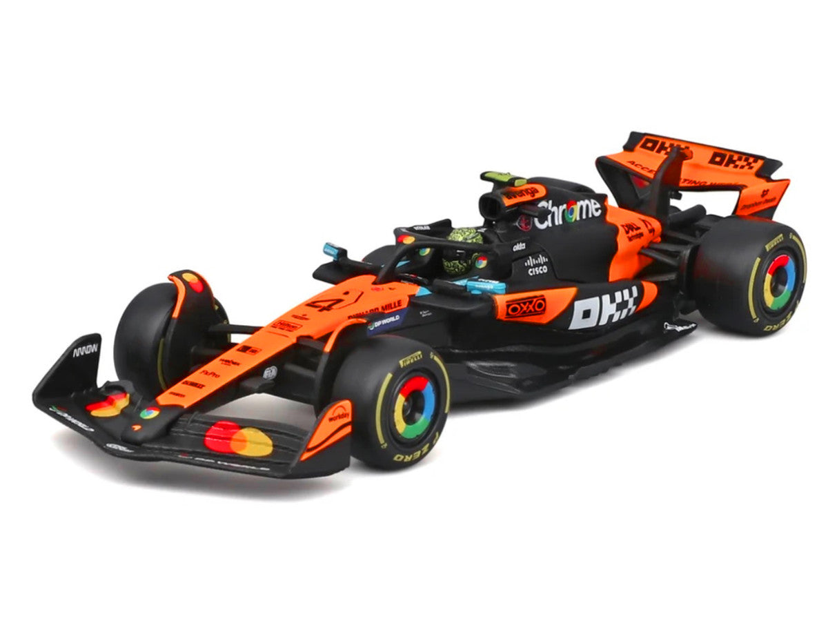 McLaren MCL39 #4 Lando Norris Winner Formula One F1 "Australian GP" (2025) with Display Case "Race" Series 1/43 Diecast Model Car by Bburago Bburago
