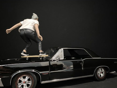 Skateboarder Figurine II for 1/24 Scale Models by American Diorama American Diorama