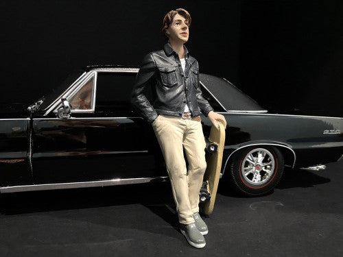 Skateboarders Figurines 4 piece Set for 1/24 Scale Models by American Diorama American Diorama