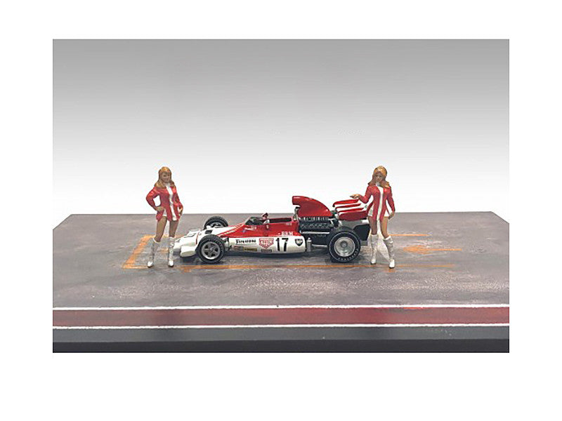 "Race Day" Two Diecast Figures Set 6 for 1/43 Scale Models by American Diorama American Diorama