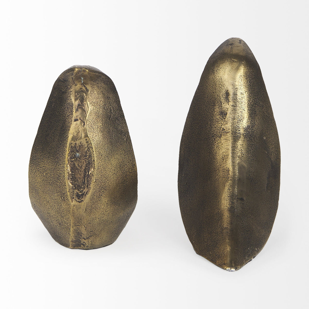 Rustic Antiqued Gold Dove Bookends W2B