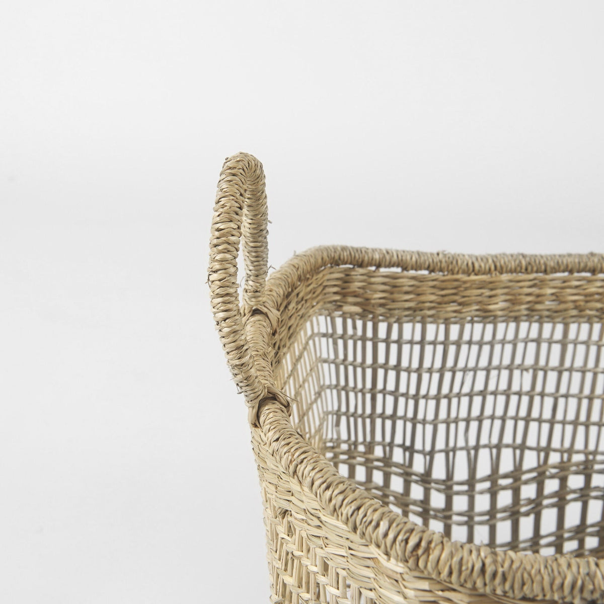 Set Of Two Brown Wicker Storage Baskets W2B