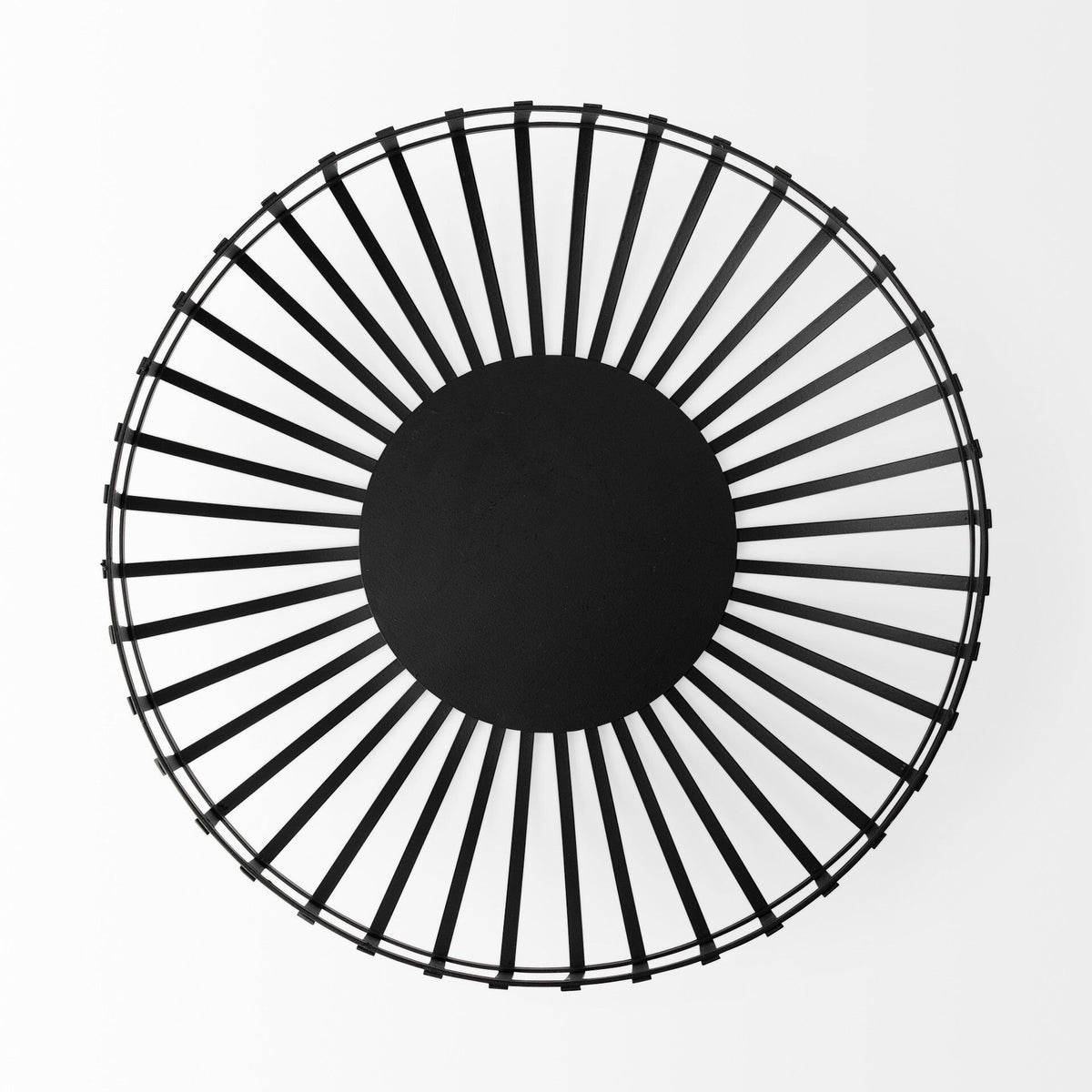 Set Of Two Black Metal Wire Decorative Bowls W2B