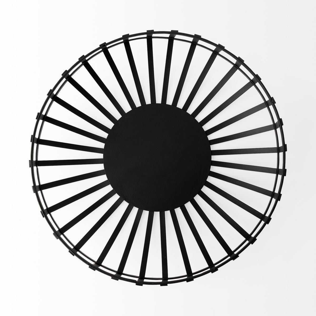 Set Of Two Black Metal Wire Decorative Bowls W2B