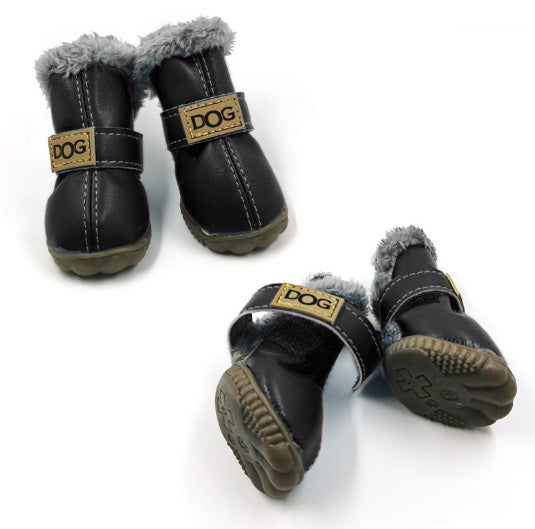 Dog Thick Snow Boots Keep Warm Teddy Autumn And Winter VIP Shoes LadyShow.Store