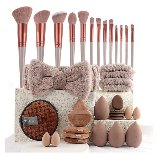 40pcs  Beauty Tools Major Combination Suit Face Wash Makeup Full Set LadyShow.Store