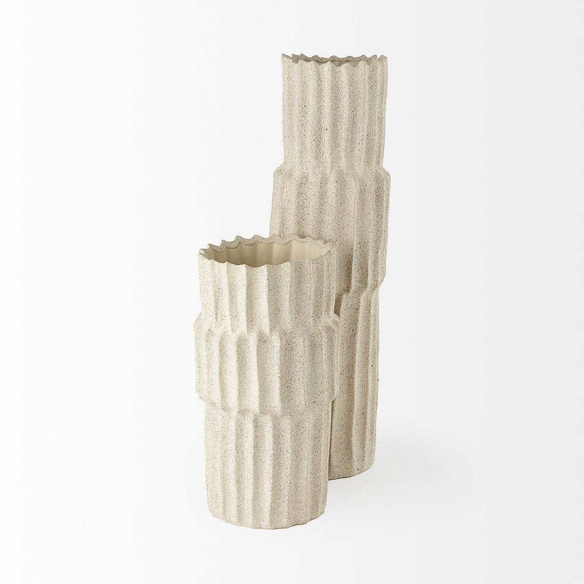 23" Jumbo Organic Textured Sand Vase W2B