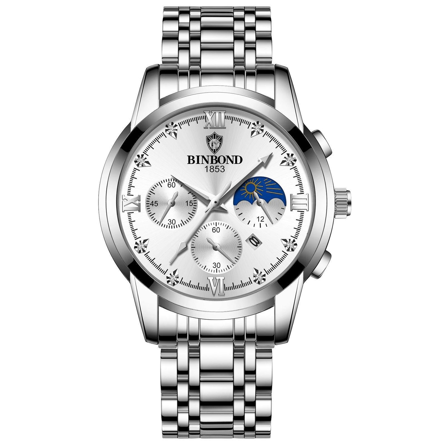 Waterproof Luminous Calendar Men's Fashion Genuine Leather Watch Pi-Mart