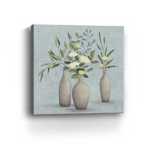 Bohemian Flowers In Ceramic Vases Unframed Print Wall Art W2B