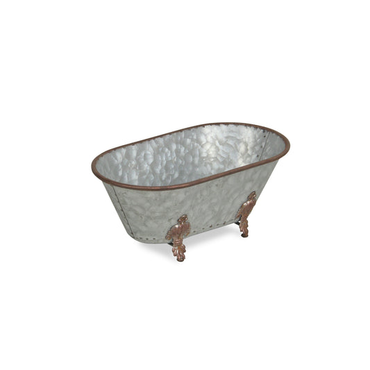 Jumbo Hammered Metal Bathtub Sculpture W2B