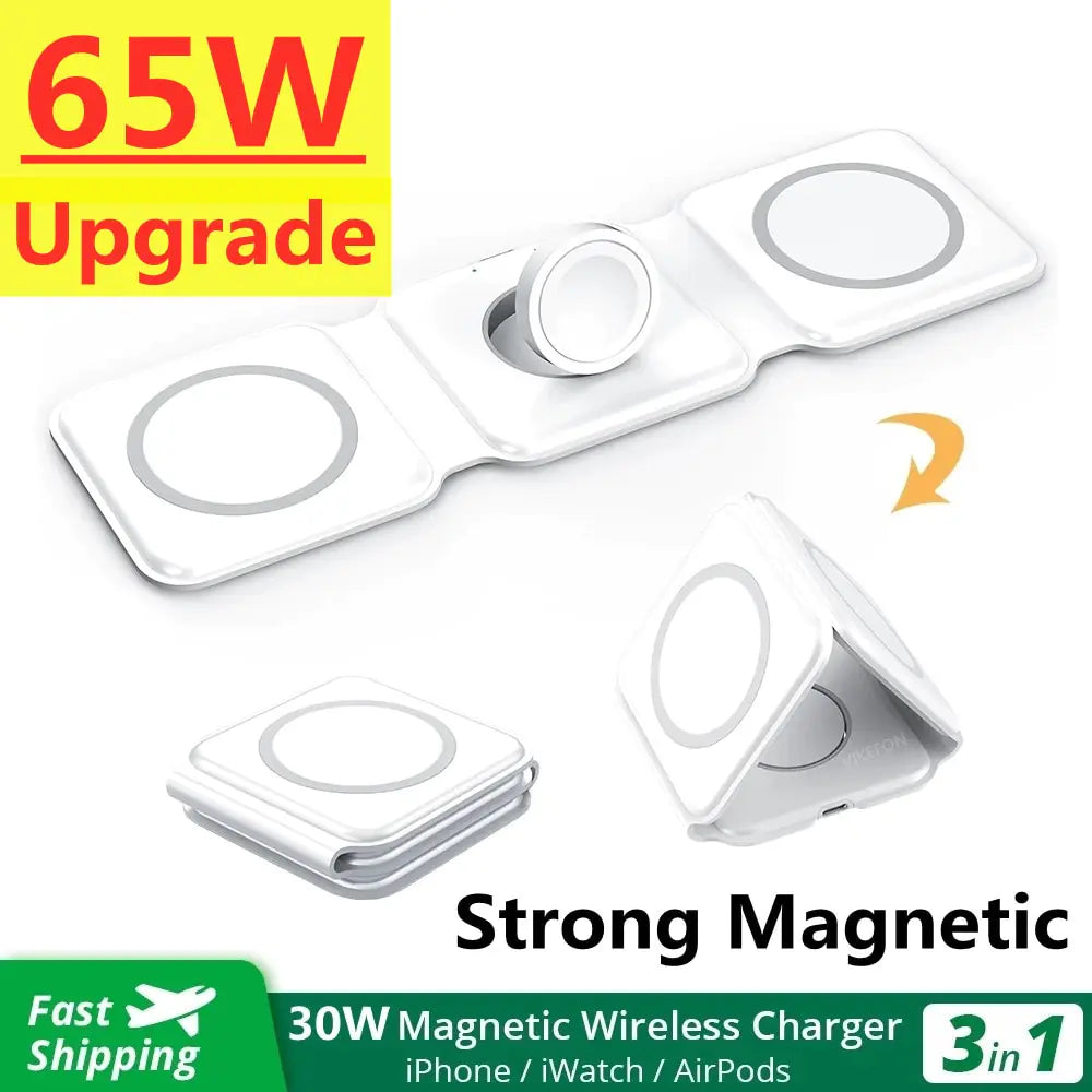 3 in 1 Magnetic Wireless Charger Pad Pi-Mart