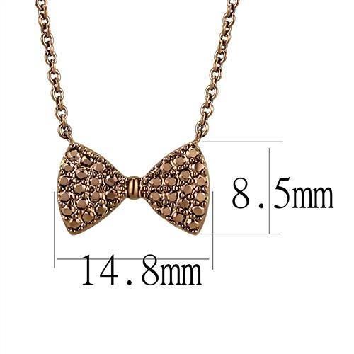 3W1132 - IP Coffee light Brass Chain Pendant with AAA Grade CZ  in Light Coffee Alamode
