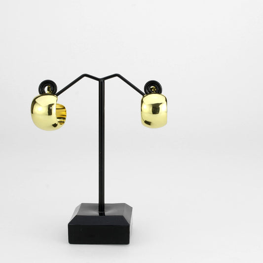 3W1740G - Flash Gold Brass Earring with NoStone in No Stone-1