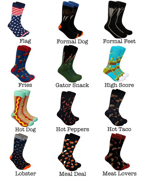 cRAZY sockS for MeN Threaded Pear