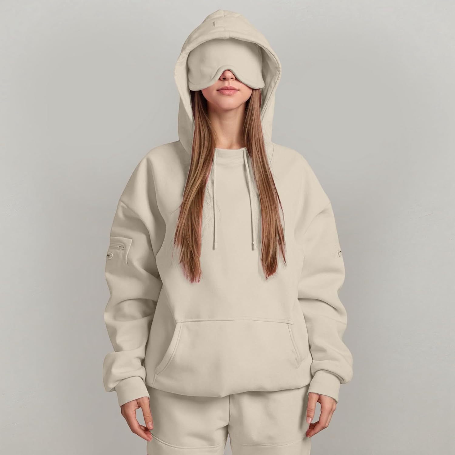 Women's Fashion Solid Color Hooded Top LadyShow.Store