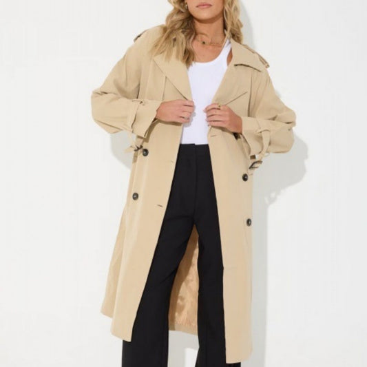 Women's Fashion Casual Long Trench Coat LadyShow.Store