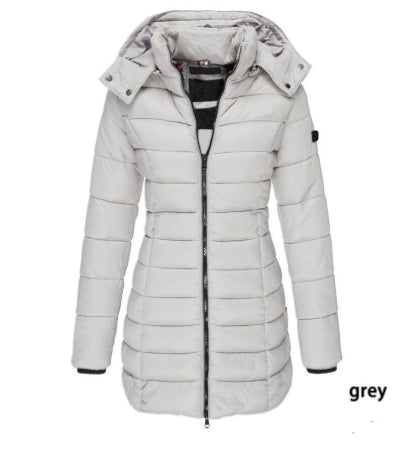 Mid-length Slim-fit Quilted Jacket LadyShow.Store