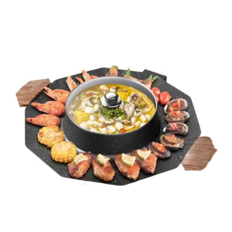 Multi-Function Electric Grill and Hot Pot Cooker Best YouTube Store
