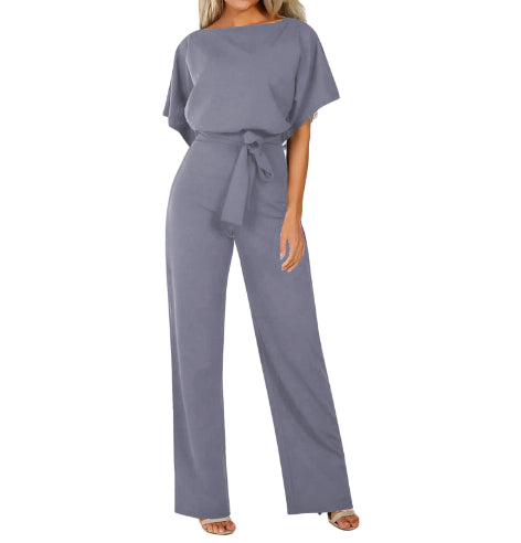 Body E Pagliaccetti Donne Della Tuta Manica Corta Tutina Clubwear Dritto Gamba Della Tuta delle Donne Con La Cinghia Della Tuta Body E Pagliaccetti LadyShow.Store