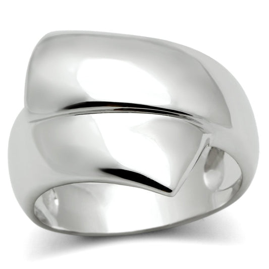 3W167 - Rhodium Brass Ring with No Stone Alamode