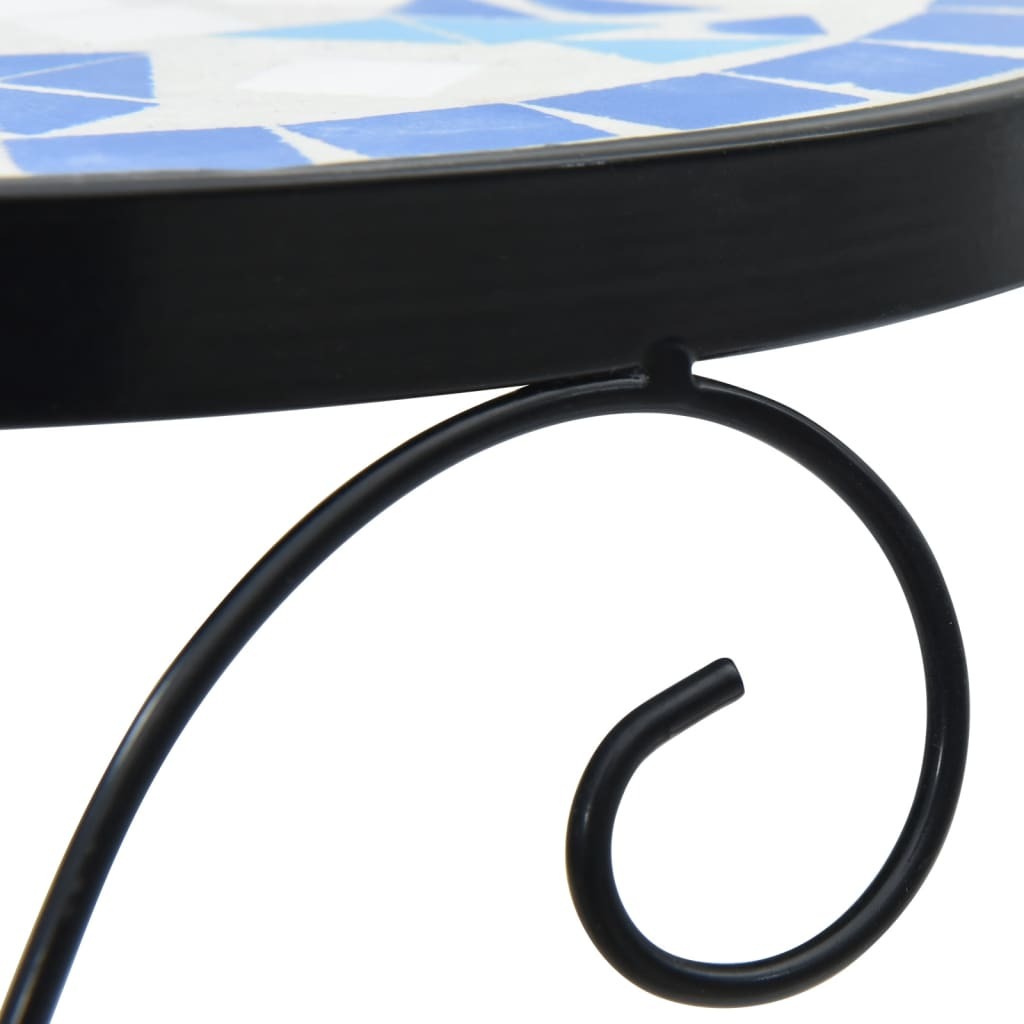 Plant Stands 3 pcs Blue and White Ceramic W2B