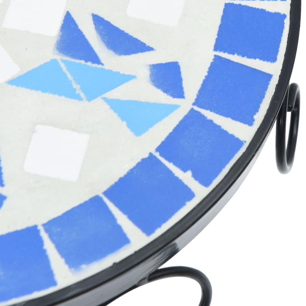 Plant Stands 3 pcs Blue and White Ceramic W2B