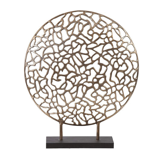 Bronze and Black Abstract Coral Sculpture W2B
