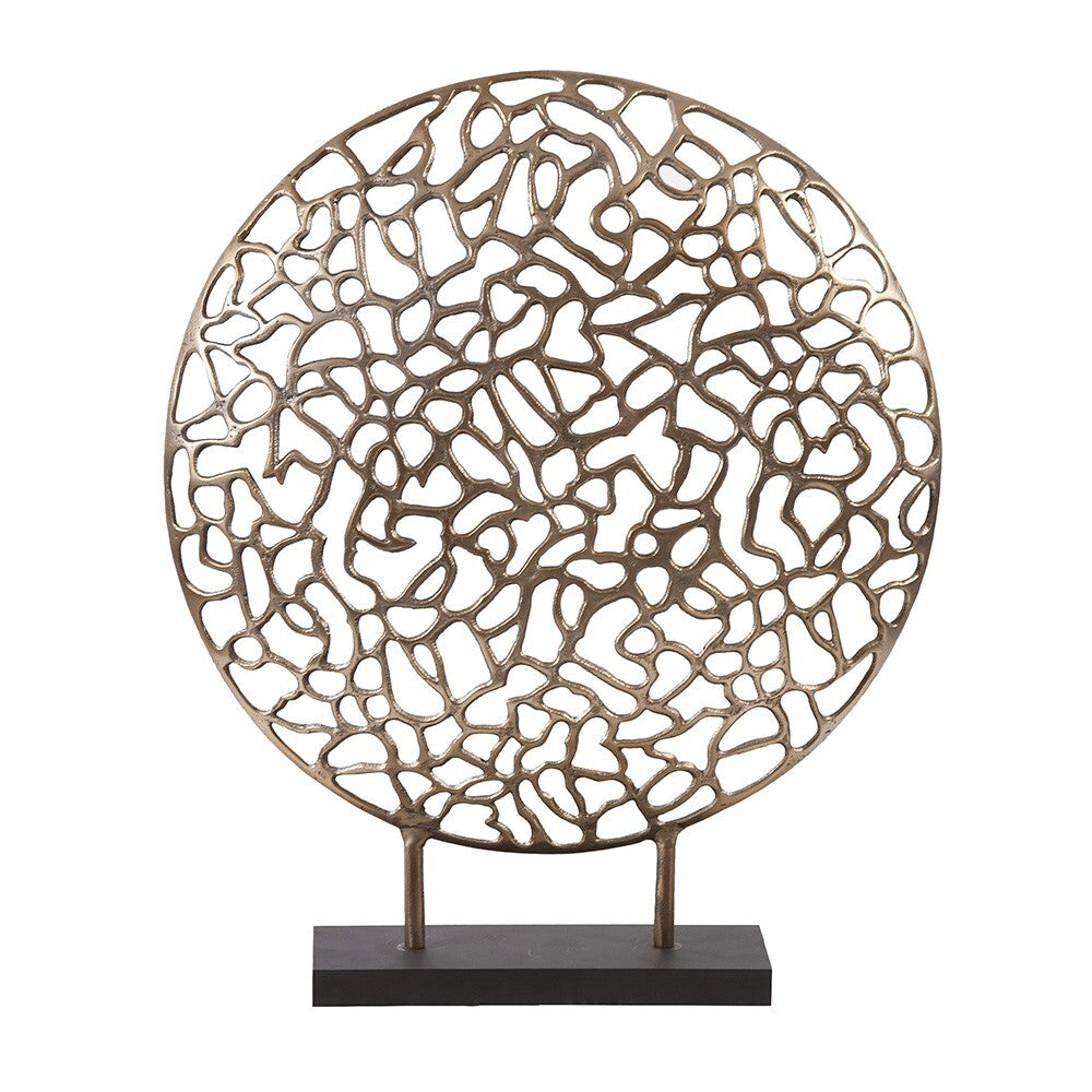 Bronze and Black Abstract Coral Sculpture W2B