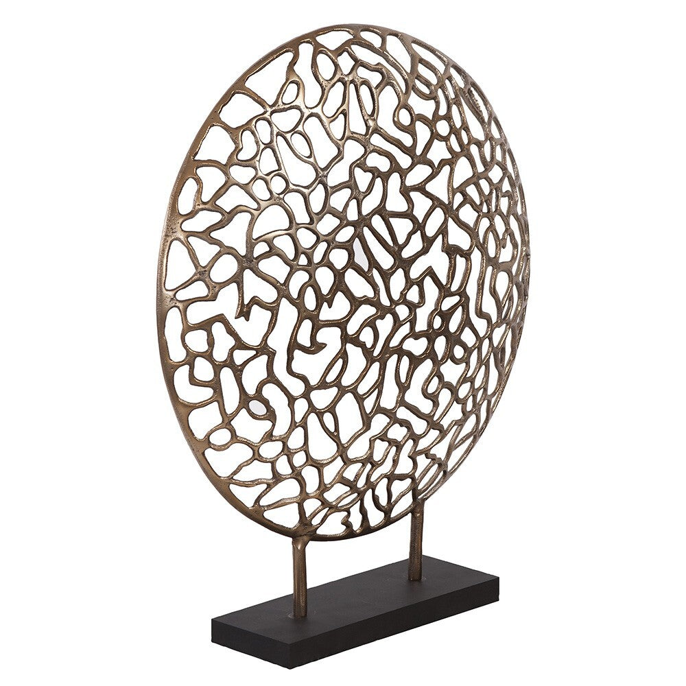 Bronze and Black Abstract Coral Sculpture W2B