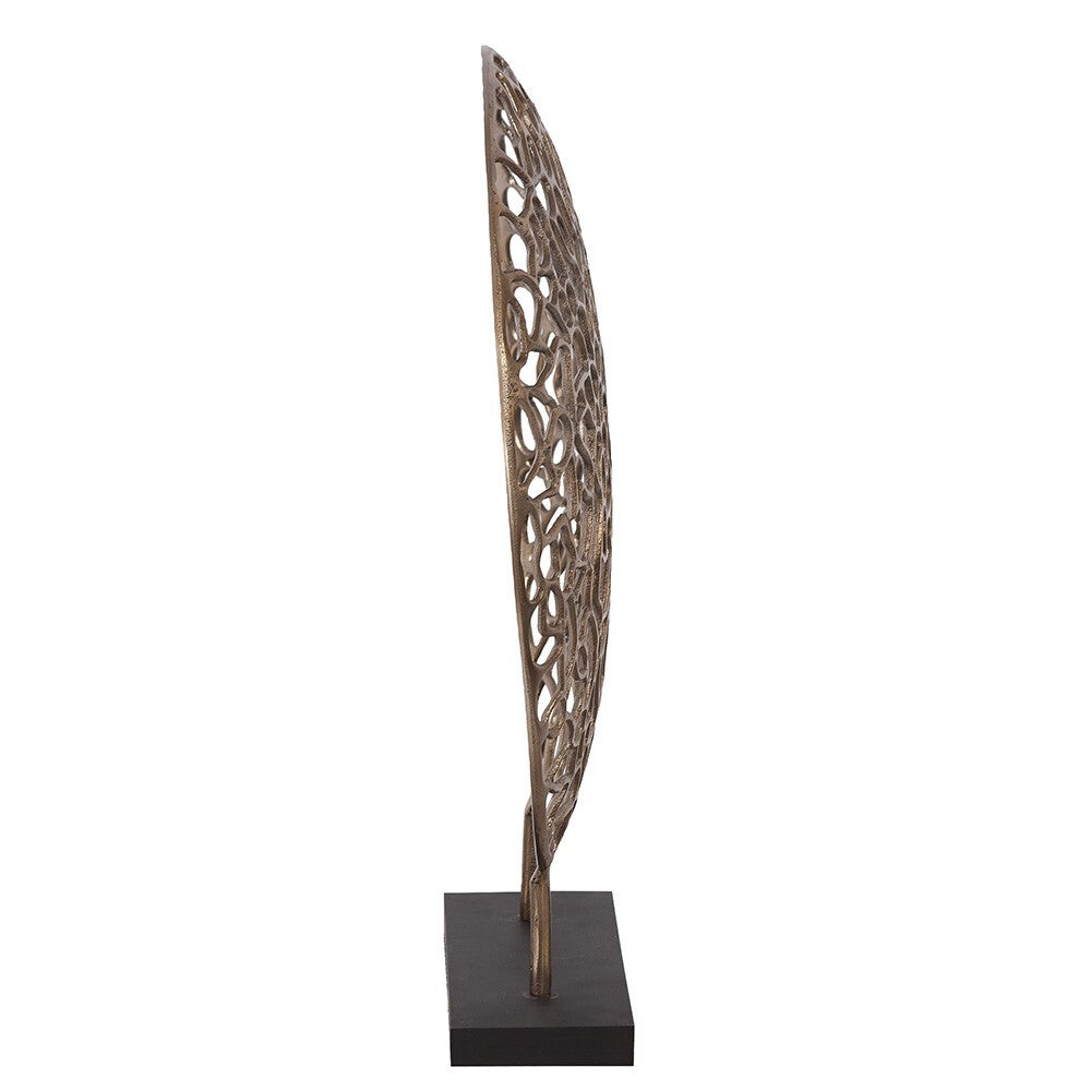 Bronze and Black Abstract Coral Sculpture W2B