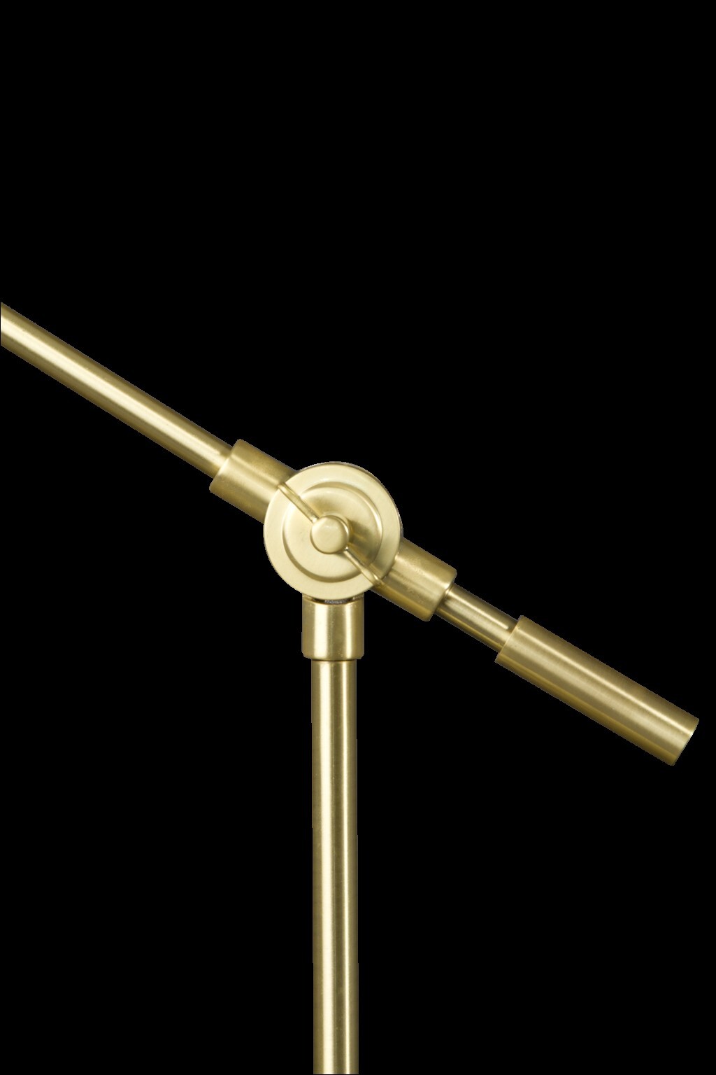 Shiny Satin Brass LED Adjustable Desk Lamp W2B