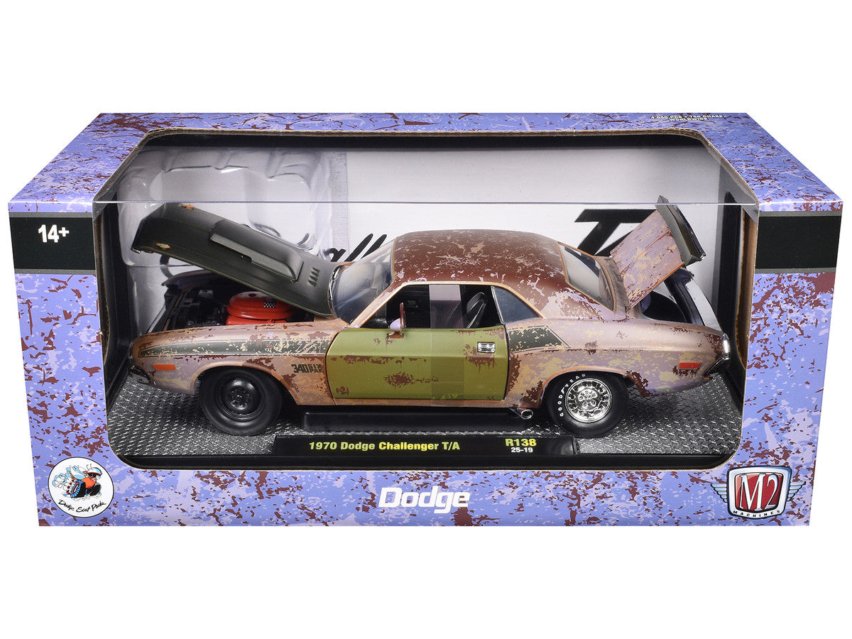 1970 Dodge Challenger T/A Rusted Limited Edition to 4050 pieces Worldwide 1/24 Diecast Model Car by M2 Machines M2