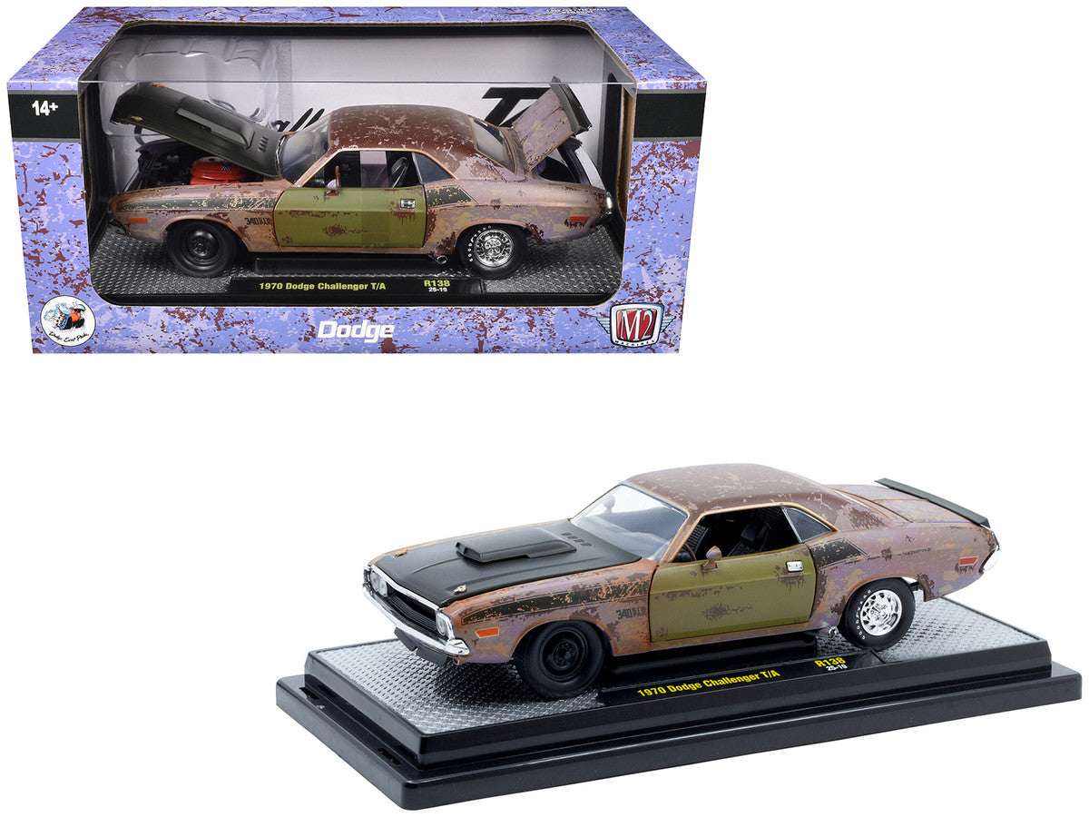 1970 Dodge Challenger T/A Rusted Limited Edition to 4050 pieces Worldwide 1/24 Diecast Model Car by M2 Machines M2