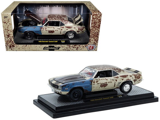 1969 Chevrolet Camaro Z/28 Cream (Rusted) Limited Edition to 4850 pieces Worldwide 1/24 Diecast Model Car by M2 Machines M2