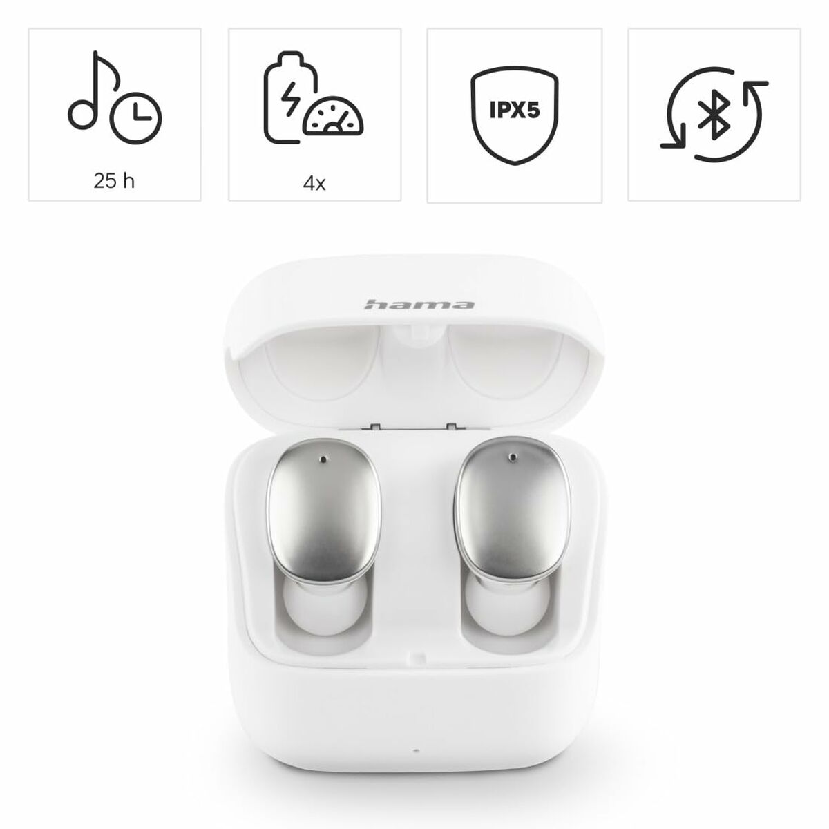 Headphones Hama 00184109 White-22