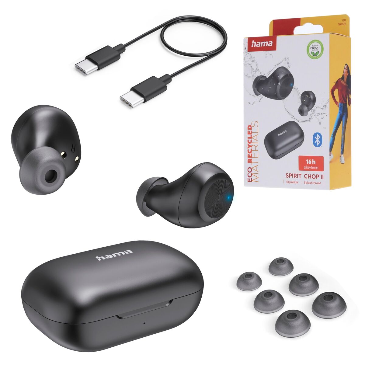 Headphones Hama 00184172 Black-8