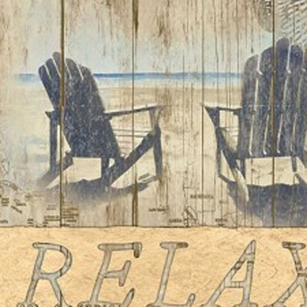 Set Of Two Dream or Relax White Framed Print Wall Art W2B