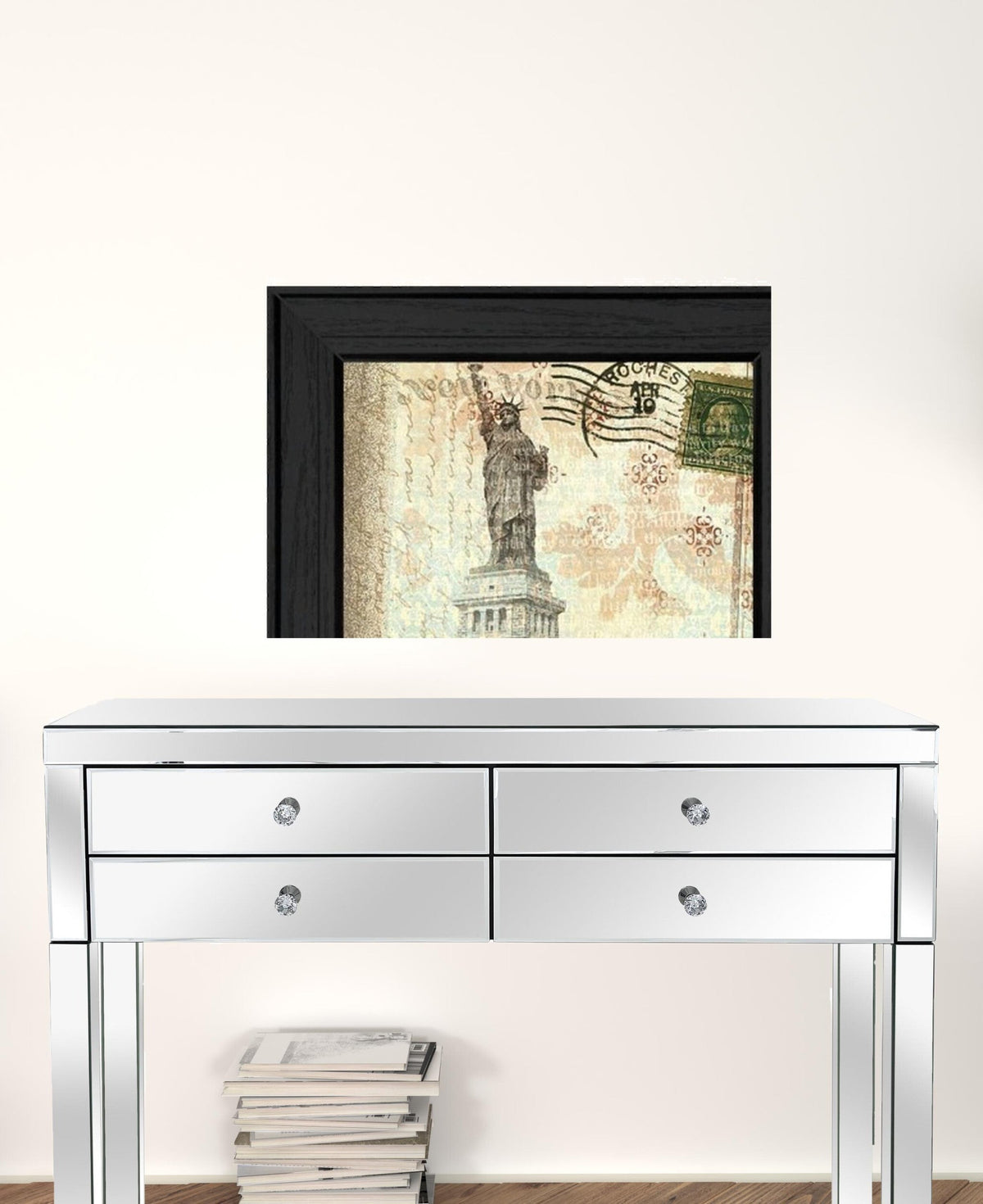 Set Of Two Post Cards Black Framed Print Wall Art W2B