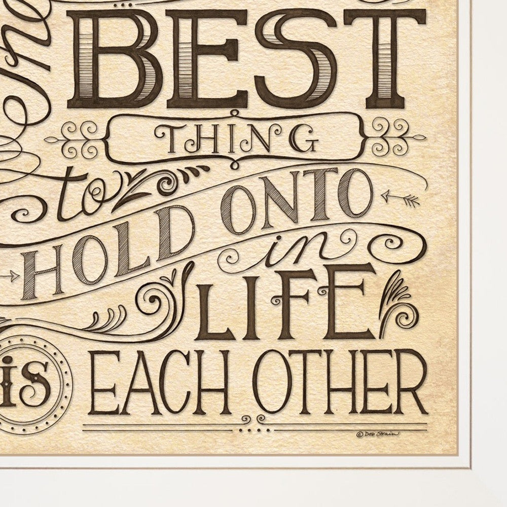 Set Of Two Together or Each Other 1 White Framed Print Wall Art W2B