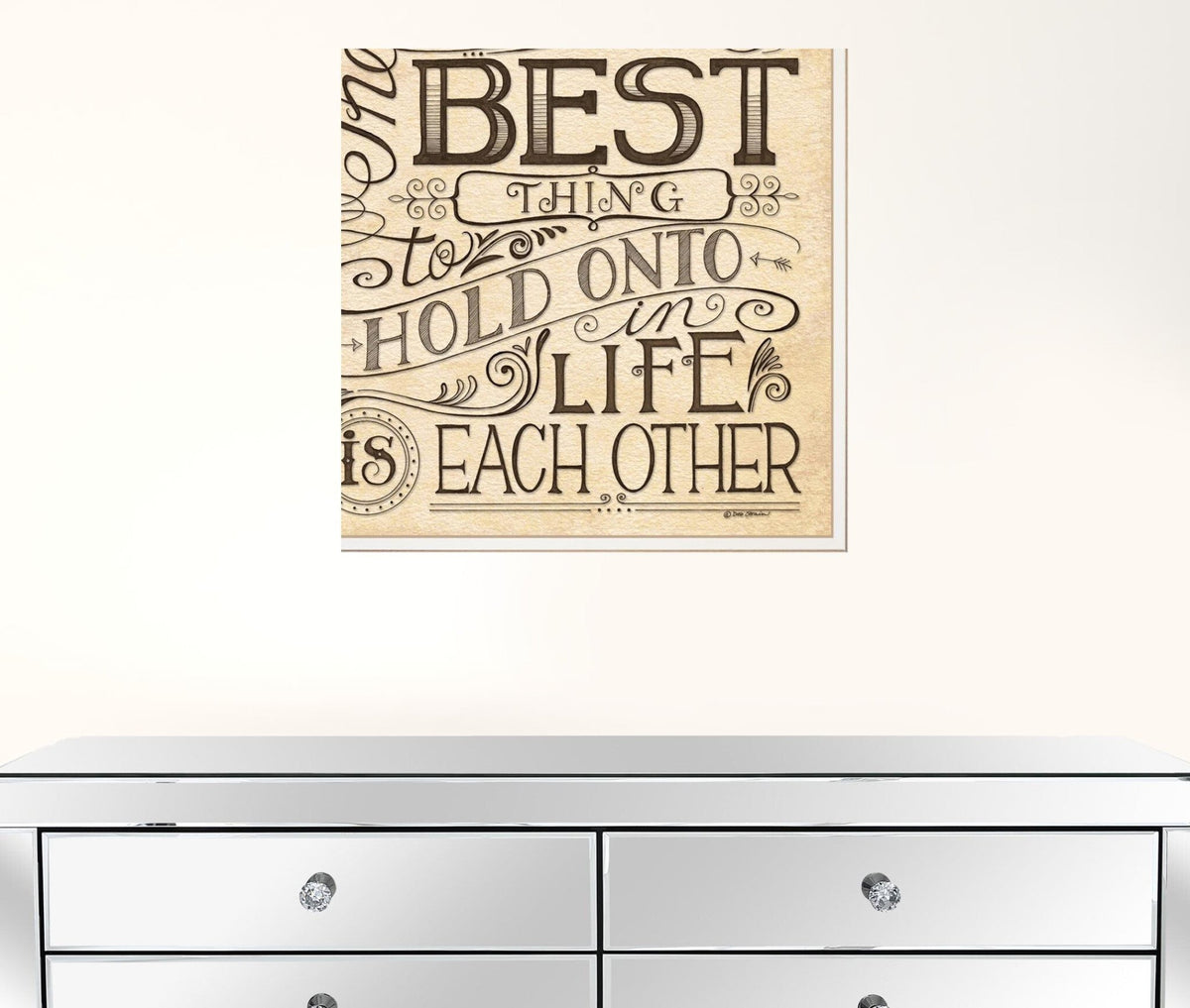 Set Of Two Together or Each Other 1 White Framed Print Wall Art W2B