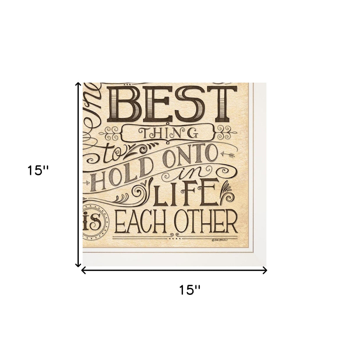 Set Of Two Together or Each Other 1 White Framed Print Wall Art W2B