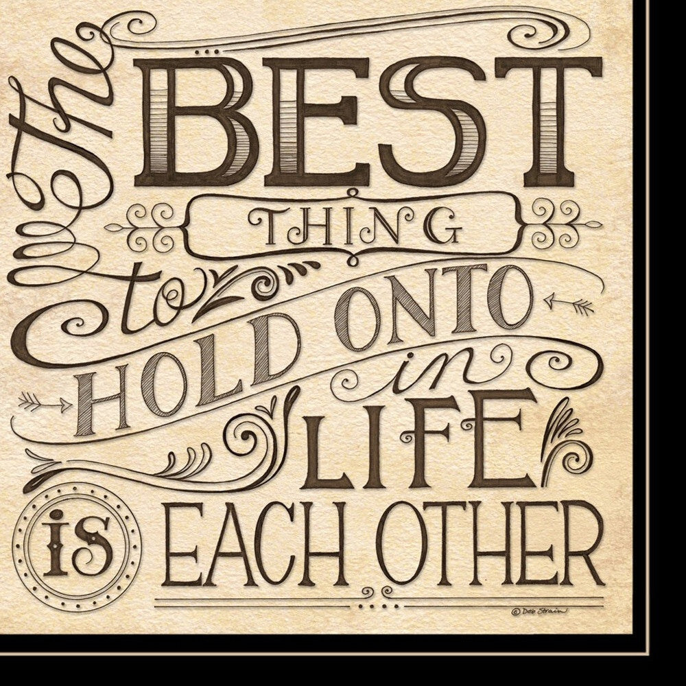 Set Of Two Together or Each Other 2 Black Framed Print Wall Art W2B
